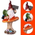 thumbnail image 2 of Decoración de jardín Resina Escultura Césped Pequeña estatuilla Estatua Patio Bienvenido Signo Signo Adornos Cuarto de casa DIY Artesanía Presente Tipo 1 Inevent HA010784-01B, 2 of 7