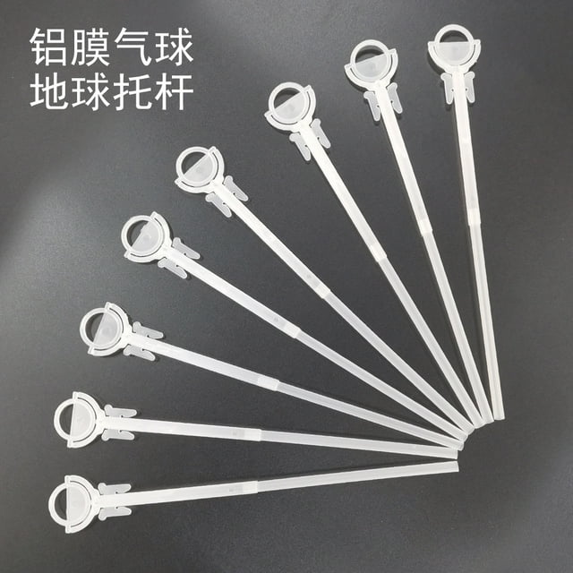 CIMAXIC Wedding 50pcs Handheld Balloon Sticks Long Plastic Foil Balloon Support Rods Reusable Balloon Holder Sticks for Wedding Christmas Parties,5.79"X1.5"X0.28"