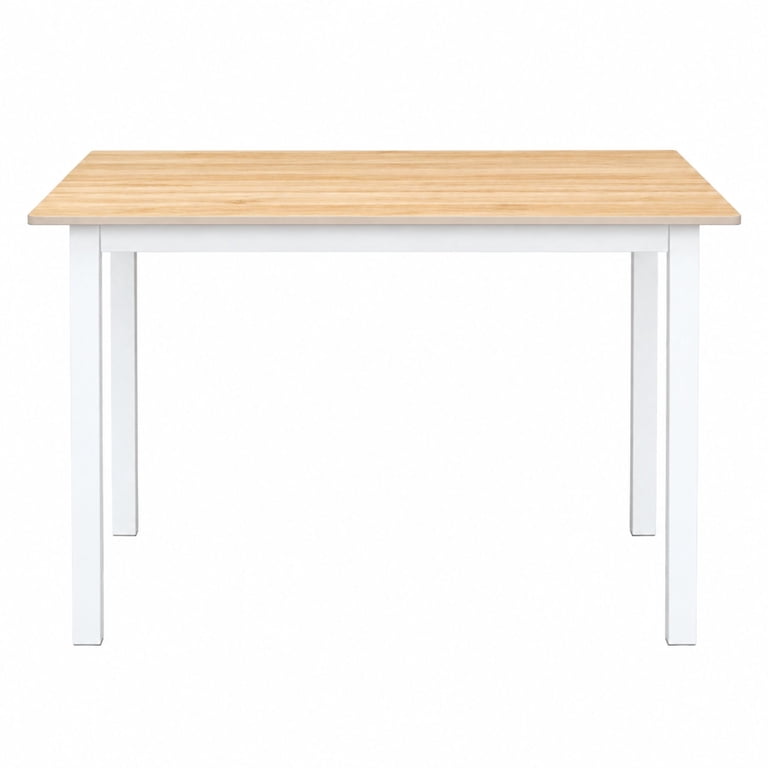 Mainstays Compact 5-Piece Dining Set, White & Natural photo 8