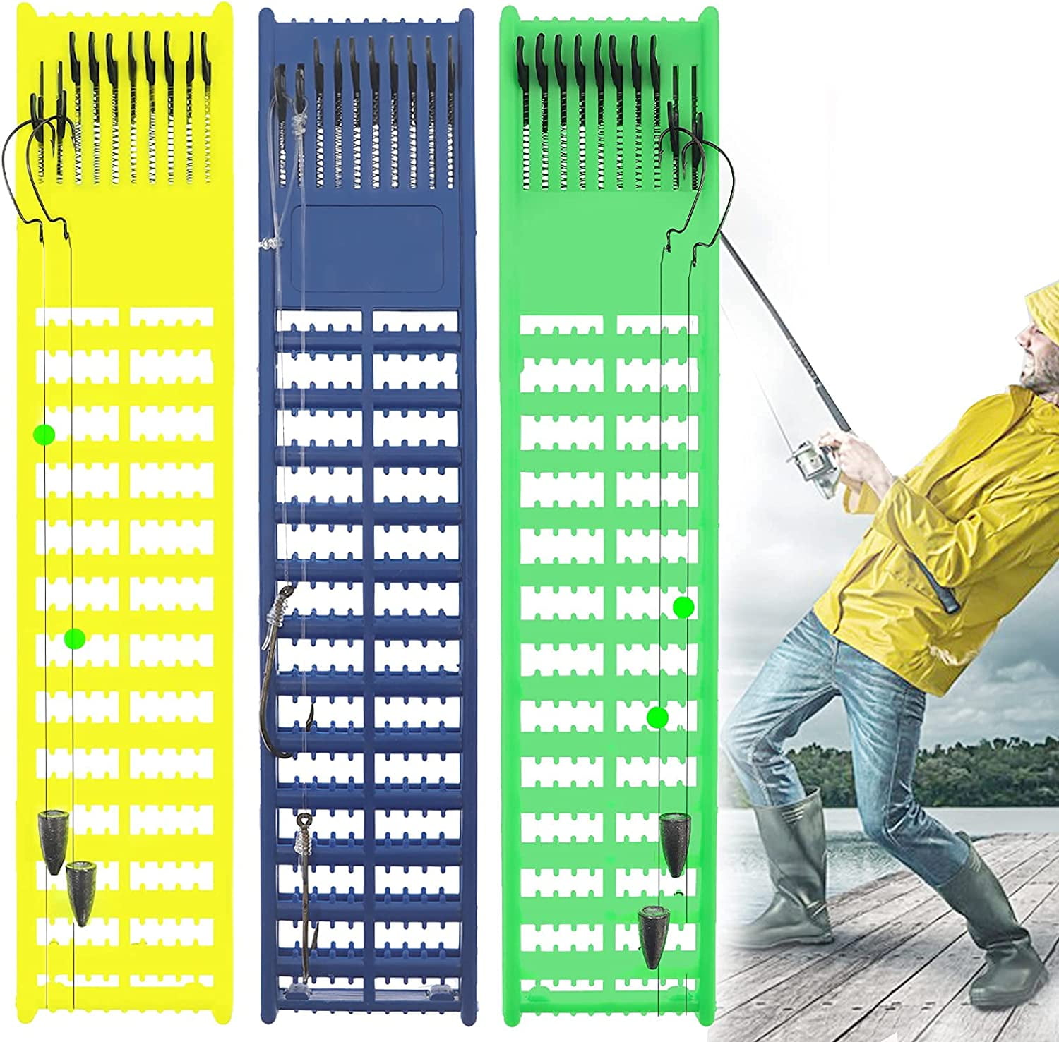 Fishing Snelled Hook Holder, Fishing Leader Holder For Organize, Snelled Fishing Hooks Rigs