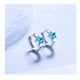 thumbnail image 1 of Aretes Xtellar Estrella Plata Pura Con Zirconios, 1 of 3