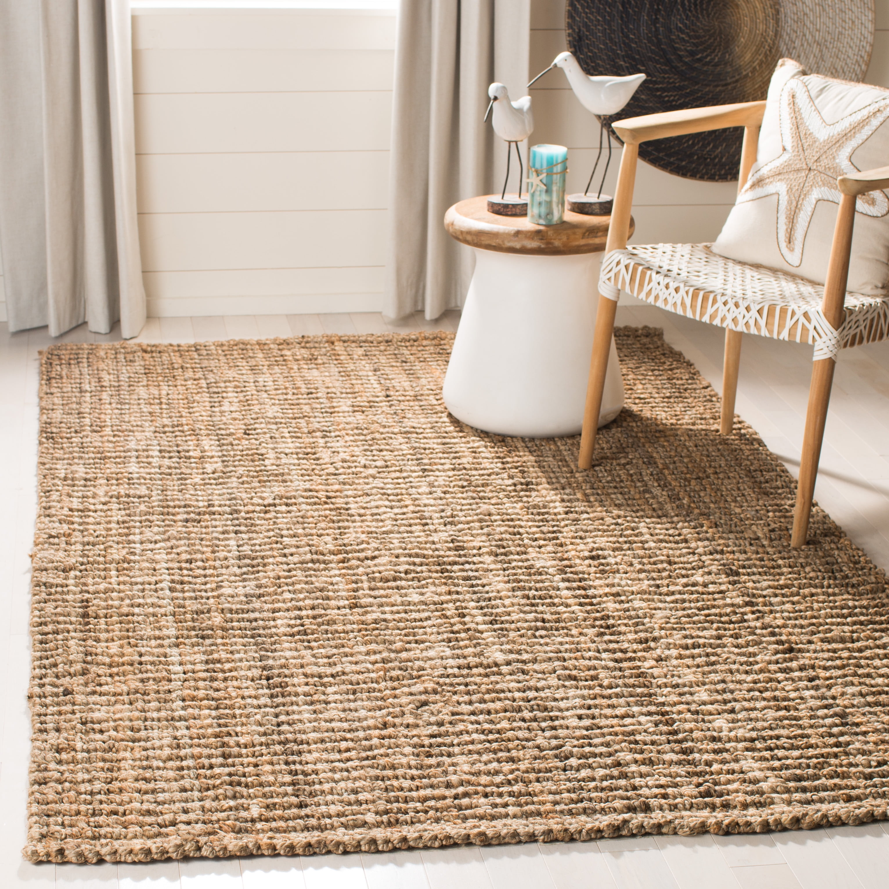 Safavieh Natural Fiber Levi Solid Area Rug, Natural, 4' x 6'