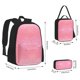 thumbnail image 2 of Easygdp Sparkly Pink Glitter Mochila para Niños y Niñas con Set de Caja de Almuerzo y Estuche para Lápices 3 en 1, Mochila Escolar Estampada para Adolescentes, 2 of 7
