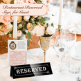 thumbnail image 5 of 10PCS Reserved Table Signs, Acrylic Guest Reservation Table Tents Sign, Waterproof Background Double-Sided Seat Signs, 5 of 8
