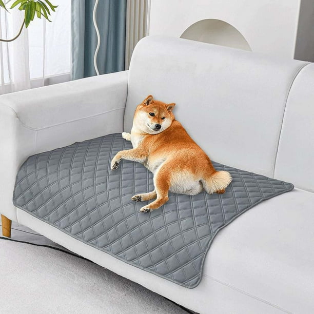 Xihbxyly Tapete Urinario Lavable para Mascotas, Absorción Instantánea de Agua, Puntos Antideslizantes para Cuero y Tela, Resistente a Manchas y Desgarros, Protector de Muebles, Fácil Instalación, Lav