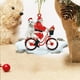 thumbnail image 5 of Santa Claus Christmas Pendant Acrylic Puppy Doll Bicycle Christmas Tree Hanging Suit, 5 of 5