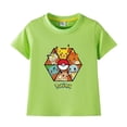 thumbnail image 3 of Camiseta de Pokémon Anime para niños, 100% algodón, ropa de verano para niños, figura de Anime, camiseta gráfica de Pikachu, regalo de cumpleaños para niño y niña, 3 of 5