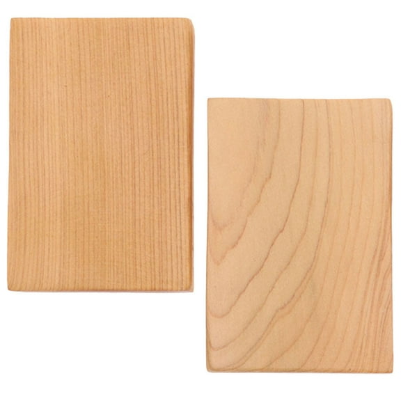 BEADCEST 2Pcs Unfinished Wood Blocks for Craft Wooden Block Rectangle Shape Cedarwood for Special Occasions