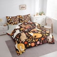 thumbnail image 2 of Feelyou Hippie Cat Bedding Comforter Set 7-Piece, Rustic Flower Full Bedding Set, 2 of 7