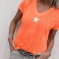 thumbnail image 3 of CNKOO Femme V Cou Chemise à Manches Courtes de Couleur Unie, 3 of 3