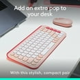 thumbnail image 6 of Logitech POP ICON Combo, Bluetooth Keyboard and Mouse Combo, Comfortable Typing, programmable Keys and Buttons, Rose, 6 of 14