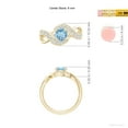 thumbnail image 4 of ANGARA Natural Solitaire Round Aquamarine Infinity Promise Ring in 14K Yellow Gold for Women (Size-6mm) | March Birthstone, Birthday, Anniversary, Jewelry Gift for Women | Natural Aquamarine Ring, 4 of 8