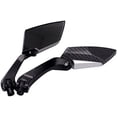 thumbnail image 5 of Universal Motorcycle Rear View Mirror 8/10Mm Motorbike Diamond Rear Mirror For Street Bike Sport Bike Scooter Cruiser Carbon Black, 5 of 5