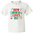 thumbnail image 3 of Inktastic My Godmother Loves Me Girls Youth T-Shirt, 3 of 5