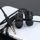 thumbnail image 1 of Gwong Electrónica Auriculares Friendly Friendly Reducción de ruido Cuerpo de metal en el oído Auriculares trenzados de nylon para deportes, 1 of 6
