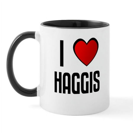 

CafePress - I LOVE HAGGIS Mug - 11 oz Ceramic Mug - Novelty Coffee Tea Cup