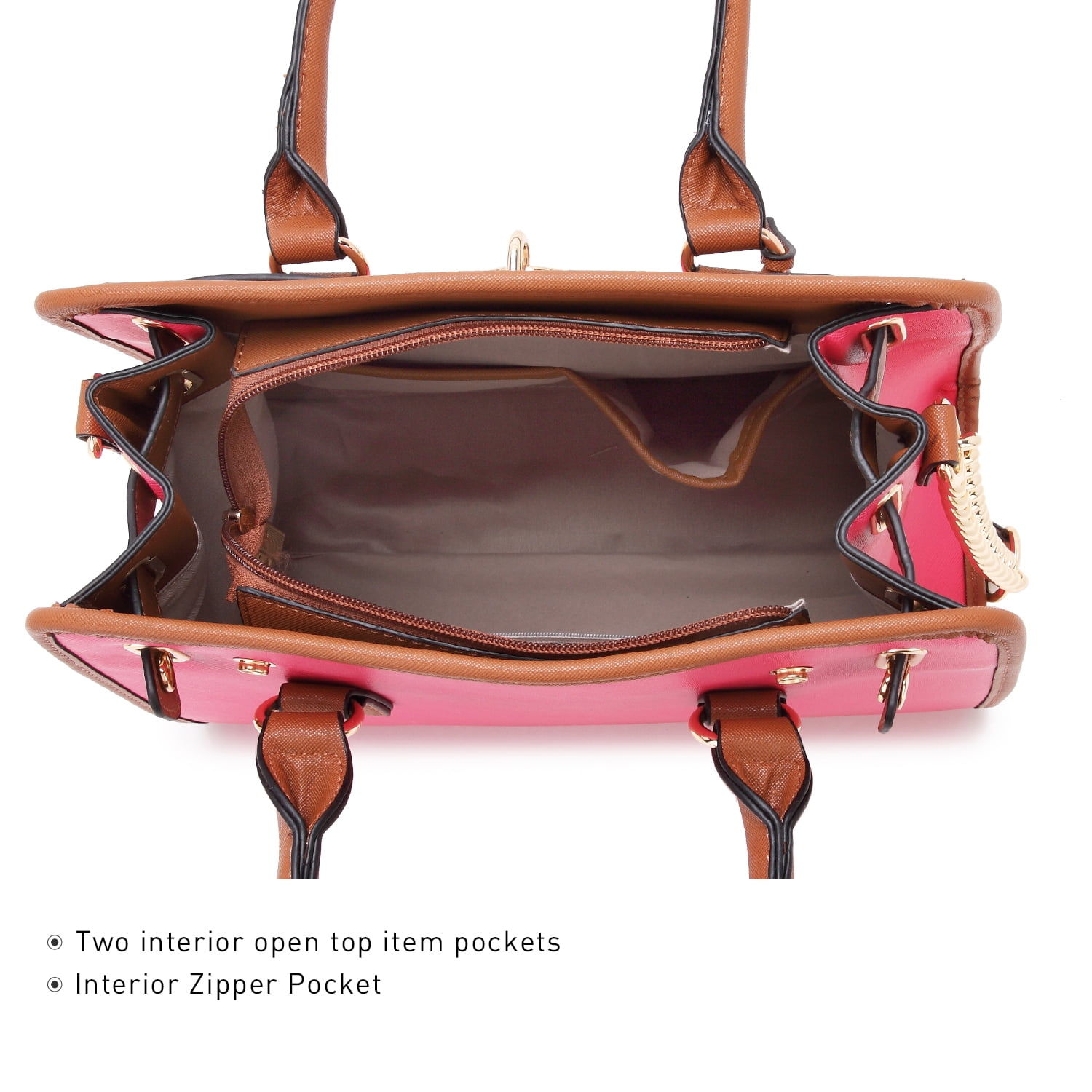 Dasein Women Handbags Top Handle Satchel Purse Shoulder Bag Briefcase Hobo Bag Set 2pcs