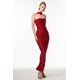 thumbnail image 2 of Vestido Bellabarnetten Nesya, sin mangas, vendaje largo con forma de vino perlado, 2 of 6