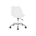 thumbnail image 4 of AveSix Emerson Student - Chair - swivel - polyurethane, wood, polypropylene, chrome - white, 4 of 8