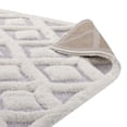 thumbnail image 5 of Modway Morsel Abstract Diamond Lattice 8x10 Shag Area Rug in Ivory and Light Gray, 5 of 7