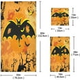 thumbnail image 2 of Dreamtimes Halloween Decorative Towel Set, Halloween Bat Flying Print, 3-Piece Set with 30x60 inch Bath Towel, 16x28 inch Hand Towel & 13x13 inch WashclothDreamtimes, 2 of 6