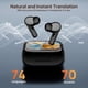 thumbnail image 2 of Auriculares con traductor de idiomas con pantalla LCD de IA, TWS 3 en 1, 144 idiomas y acentos, auriculares bidireccionales en tiempo real, 8 idiomas sin conexión, ideales para viajes y, 2 of 6