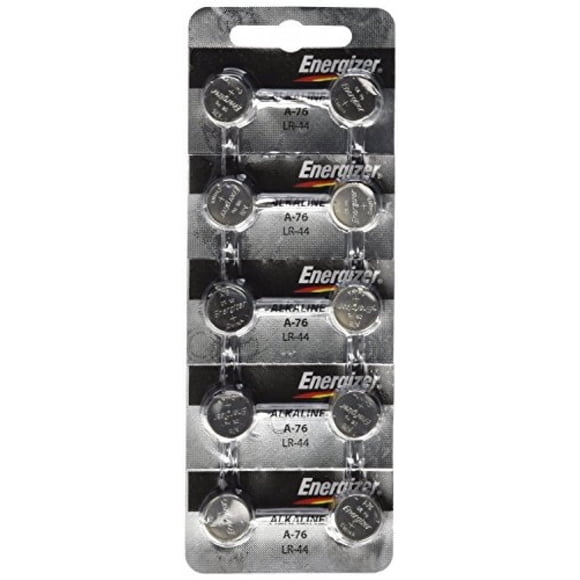 Energizer LR44 1.5V Button Cell Battery 10 pack (Replaces: LR44, CR44, SR44, 357, SR44W, AG13, G13, A76, A-76, PX76, 675, 1166a, LR44H, V13GA, GP76A, L1154, RW82B, EPX76, SR44SW, 303, SR44, S303, S35