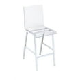thumbnail image 4 of ACME Nadie Metal Frame Counter Stool in White and Chrome Set of 2, 4 of 7
