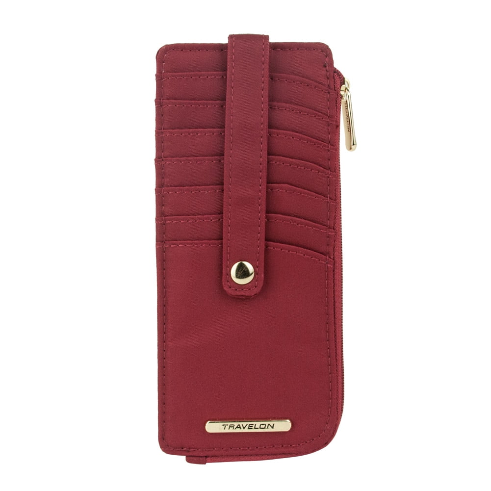 Travelon Women's Tailored Corner Zip Slim Wallet, One Size
