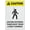 Warning Sign 2, variant on Caution Approach Slowly Gates Open And Close Automatically Aluminum Metal Tin Sign 8"x12" - Safety Restriction Alert Warning Plate, Gate Auto-Open Sign