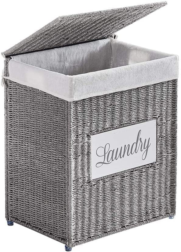 Mxfurhawa Laundry Hampers with Lid, Gray