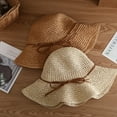 thumbnail image 2 of COCOpeaunt New Simple Foldable Wide Brim Floppy Girls Straw Hat Sun Hat Beach Women Summer Hat UV Protect Travel Cap Lady Cap Female, 2 of 6