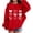 Rouge, variante sur Chandail en Molleton Imprimé Cœur pour Filles, Coupe Ample Col Rond Manches Longues avec Design Amour, Chemise Décontractée en Coton Doux pour Filles Tout-Petits, Plusieurs Couleurs Disponibles pour Usage Quotidien Vert Clair