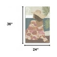 thumbnail image 5 of 36" Bohemian Terracotta Lady Canvas Wall Art, 5 of 5