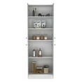 thumbnail image 6 of LiviNest Kitchen Storage Cabinet 71 Inch Height: Modern White Freestanding Cupboard with 4 Doors & 5 Adjustable Shelves - Multi-Functional Storage Solution for Small Apartments & Home Offices, 6 of 6