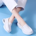 thumbnail image 6 of Slip On Shoes Women,Work Shoes Women,Women's Shoes,Nurse Shoes for Women,Women's Walking Shoes,Women's Nurse Shoes Slip On Women's Loafer Shoes Anti Slip Healthcare Work Shoes Lightweight,White,7.5, 6 of 7