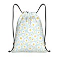 thumbnail image 1 of Fotbe Daisies Flowers Bolsa Mochila con Cordón Estampada, Bolsa de Gimnasio Deportiva, Bolsa Cinch, Bolsa con Cordón para Hombres y Mujeres-Medium, 1 of 6