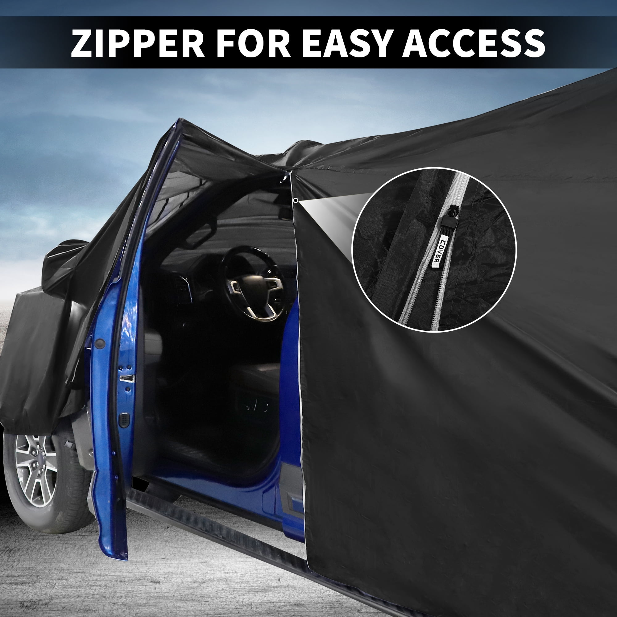 Unique Bargains Aluminum Car Cover for Ford Expedition 212.6"x79.13"x64.96"