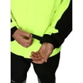 thumbnail image 3 of Frogg Toggs Men's Pilot ll Cruiser Jacket | Black / HiVis Green | Size LG, 3 of 7