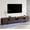 Dark Brown, variant on 94.5" W TV Stand for Up to 100" TV, Modern Entertainment Center with LED Lights and Power Outlets, Media Console with Cabinet for Living Room, Dark Brown