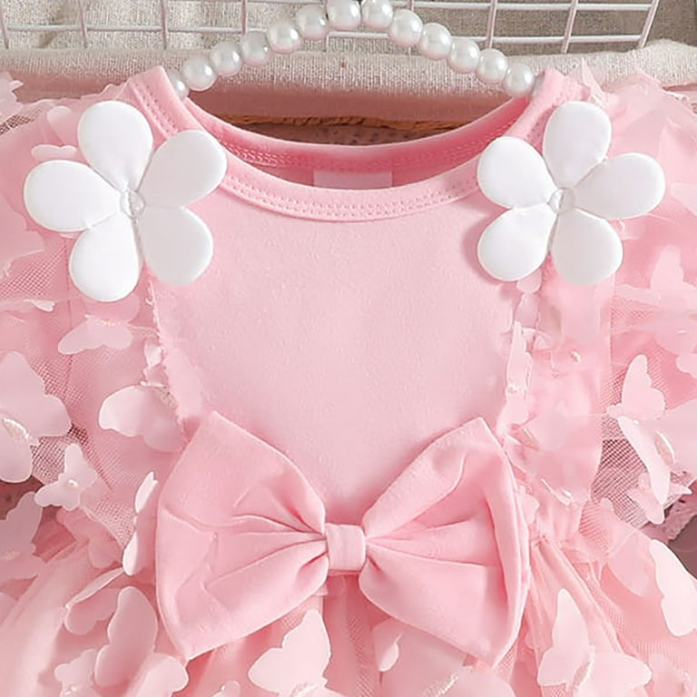 Gubotare Baby Girl Dress Newborn Girls Long Sleeve Dresses, Soft Casual Dresses for Kids Size 3 6 Months(Pink,3-6 Months), Infant Girl's Gubotare Baby Girl Dress Newborn Girls Long Sleeve Dresses, Soft Casual Dresses for Kids Size 3 6 Months(Pink,3-6 Months), Infant Girl's