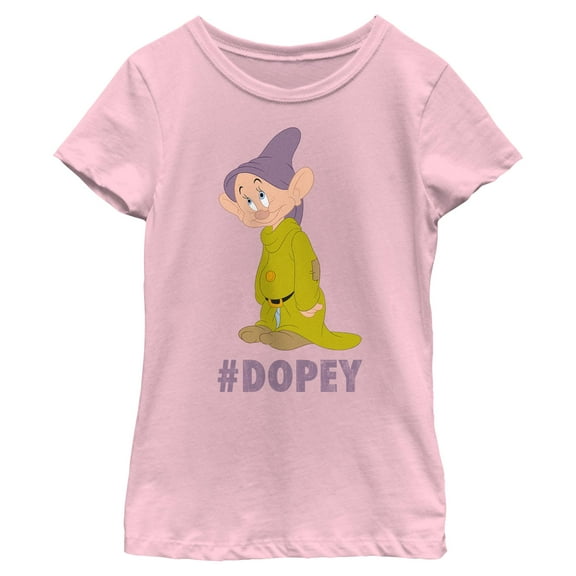 Girls Snow White and the Seven Dwarfs Hashtag Dopey T Shirt