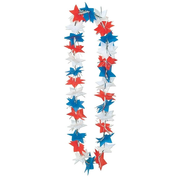 Beistle Patriotic Star Party Lei, 36-Inch