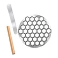 thumbnail image 2 of Dumpling Maker Set Molde para Dumplings Herramienta Profesional con 37 Huecos Incluye Rodillo y Cuchara Fabricado en Aleación de Aluminio Adecuado para Uso Doméstico y Celebraciones, 2 of 9