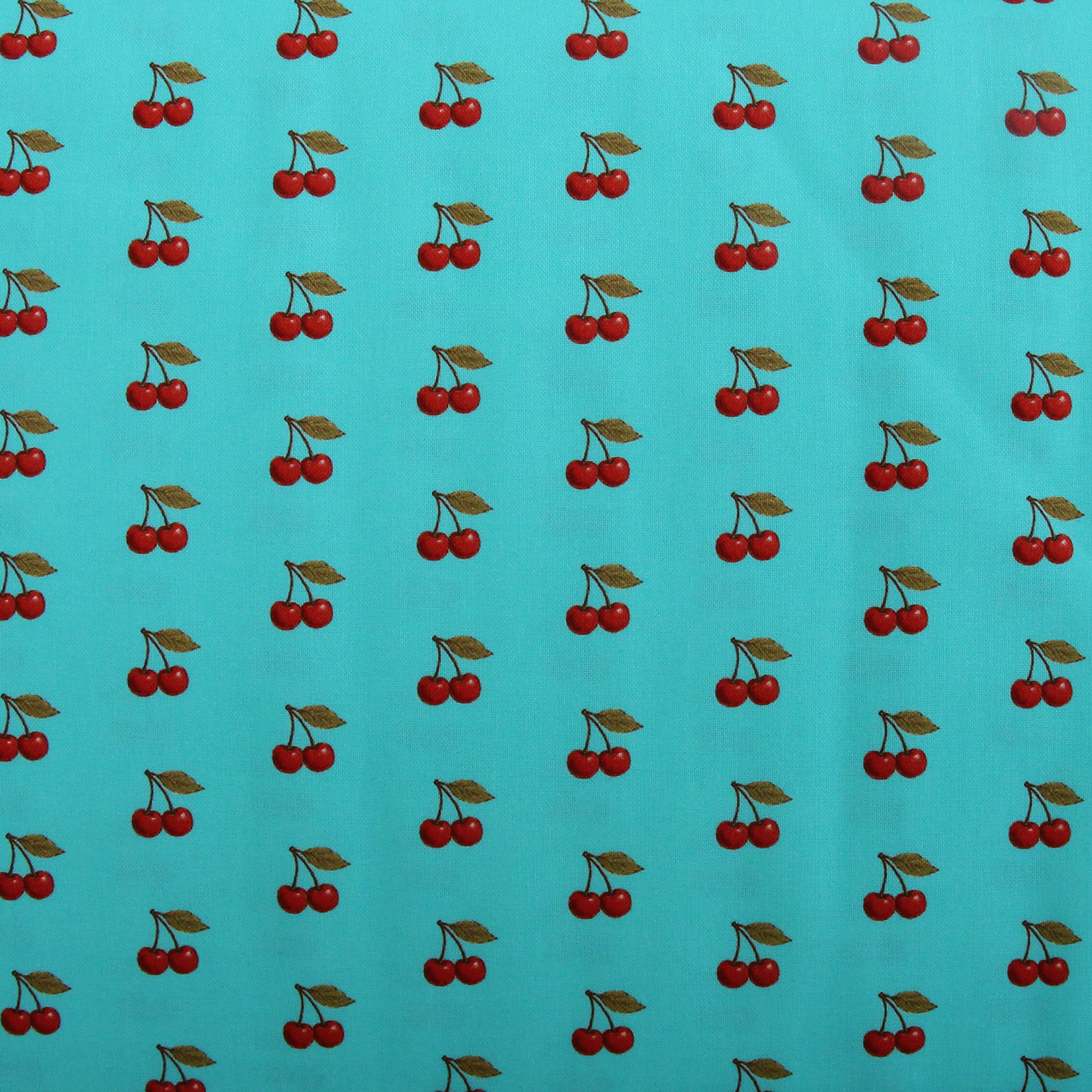 Premium Cotton Quilting Fabric Sold By The Yard - Confett Brights Collection - 44" Width - 100% Cotton - Quilting, Sewing, Crafts - Aqua Cherry