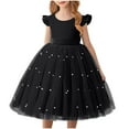 thumbnail image 1 of Value for Money,Fashionable Solid Color Mesh Puffy Dress, Performance Formal, Mesh Fabric, Comfortable Fit, Girls' Party Dress, Formal Occasion, Stylish Evening Wear Classic and Cozy, 1 of 9