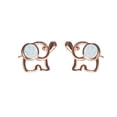 thumbnail image 1 of Hearth & Gear Womens Opal Cutout Elephant Stud Earrings Cute Animal Earrings For Girls Earrings Studs Set Rhinestone Earrings Dangling Earrings Large Statement Heart Earrings Baseball Earrings Hoops, 1 of 7