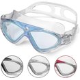 thumbnail image 1 of Gafas de natación Blueswimming, transparentes, antivaho, impermeables, con protección UV, visión ajustable de 180 grados, ideales para hombres y mujeres, 1 of 5
