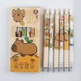 thumbnail image 4 of Gel pens for cartoons, gel pens Capibara Pack of 6 finetip gel pens, quickdrying writing pens, 4 of 5