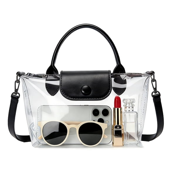 Bolso transparente Ginogento aprobado para estadios 21x13x9 cm impermeable